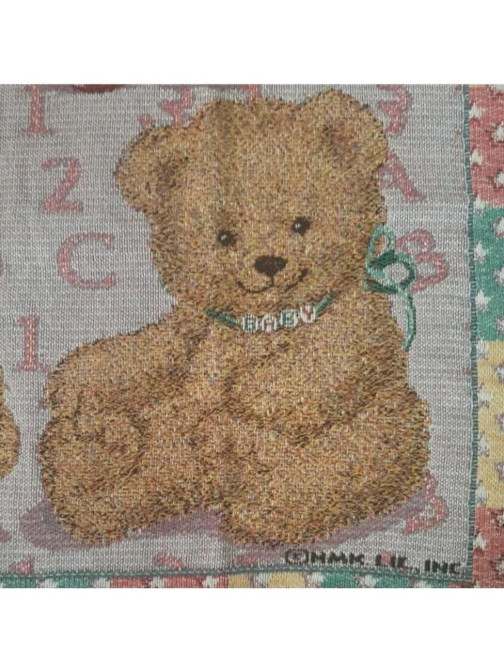 Fuzzy Teddy Baby Bears Throw Blanket Tapestry Afghan 36